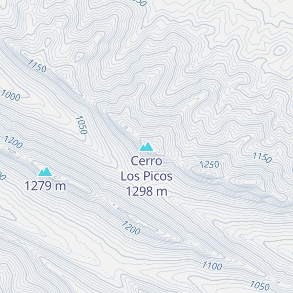 Map of Cerro Los Picos