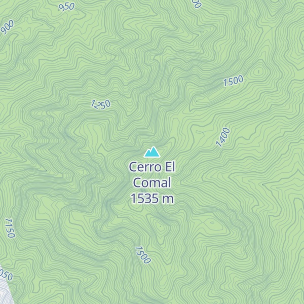 Map of Cerro El Comal