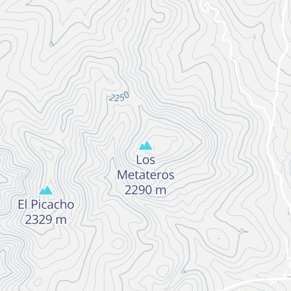 Map of Los Metateros