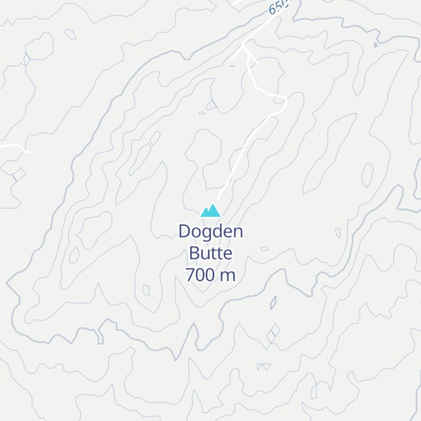 Map of Dogden Butte