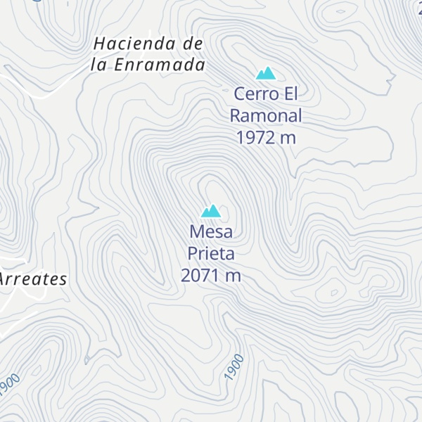 Map of Mesa Prieta