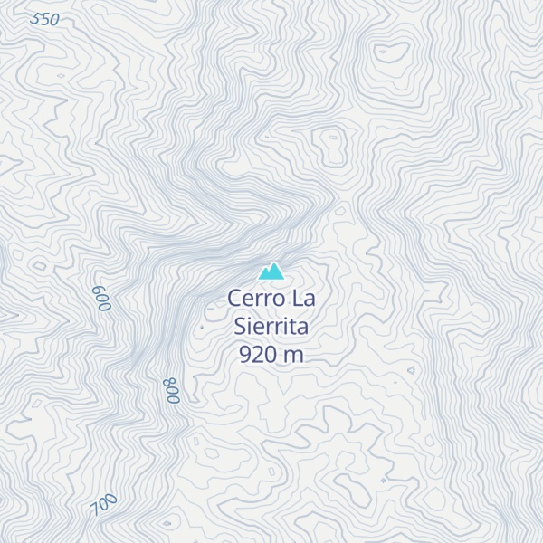 Map of Cerro La Sierrita