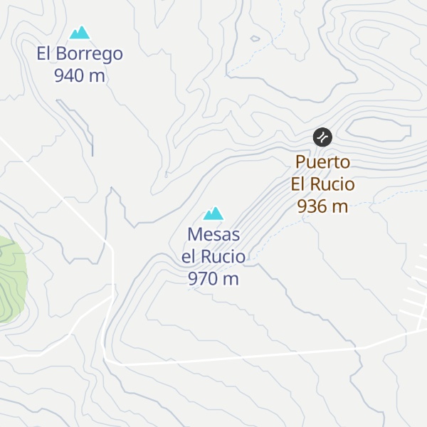 Map of Mesas el Rucio