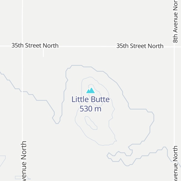 Map of Little Butte