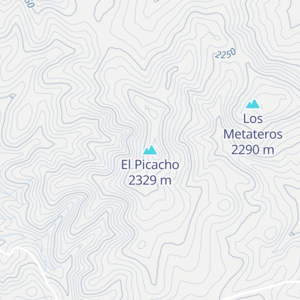 Map of El Picacho