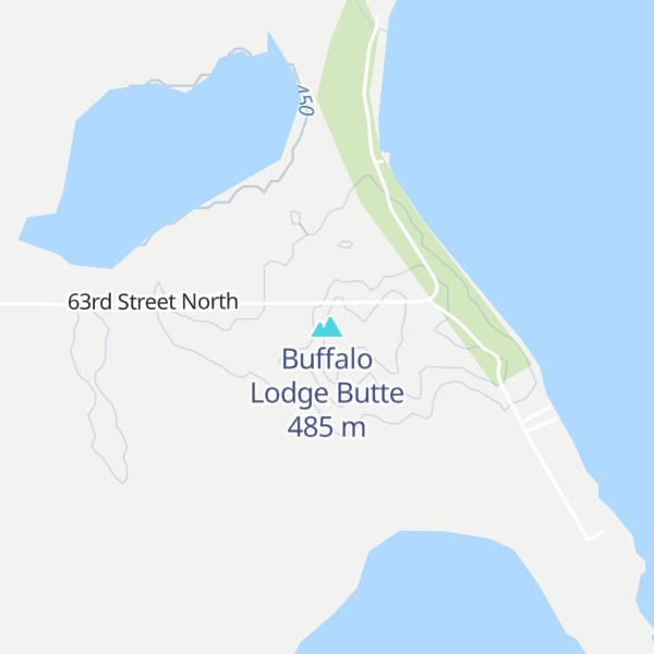 Map of Buffalo Lodge Butte