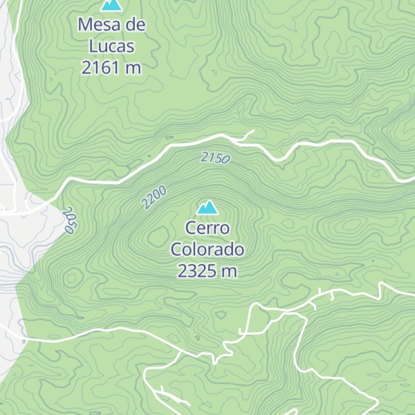 Map of Cerro Colorado