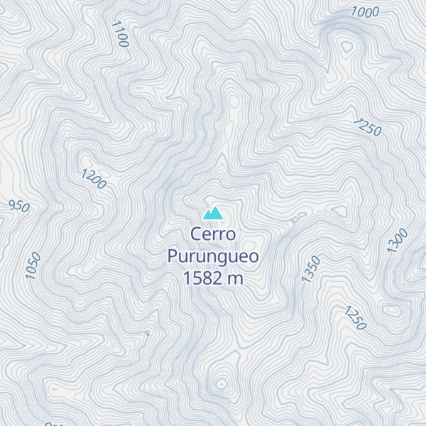 Map of Cerro Purungueo