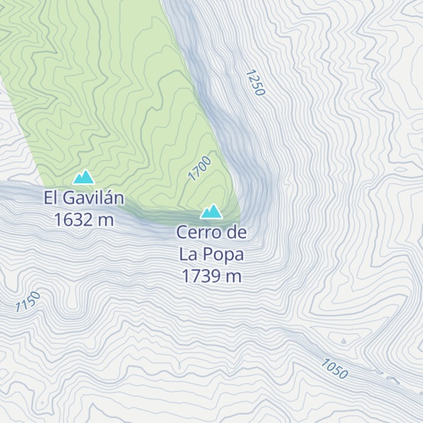 Map of Cerro de La Popa