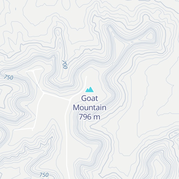 Map of Goat Mountain