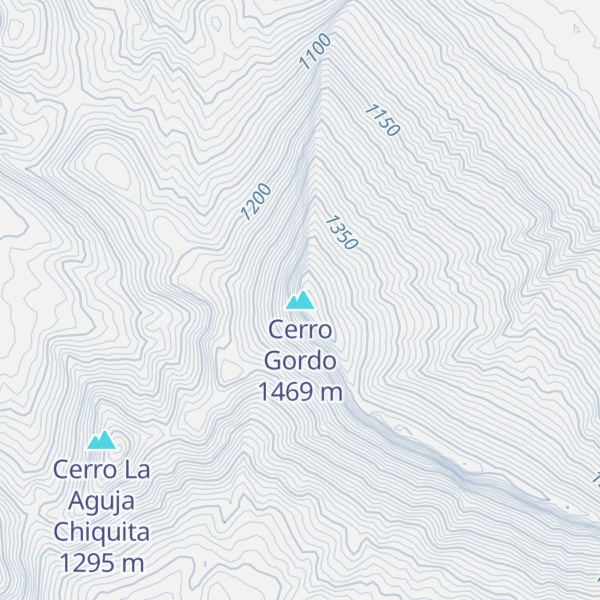 Map of Cerro Gordo