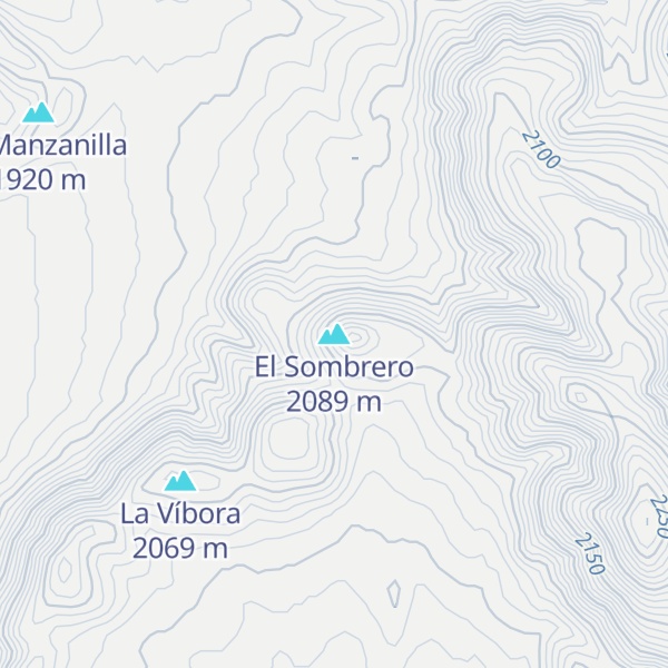 Map of El Sombrero