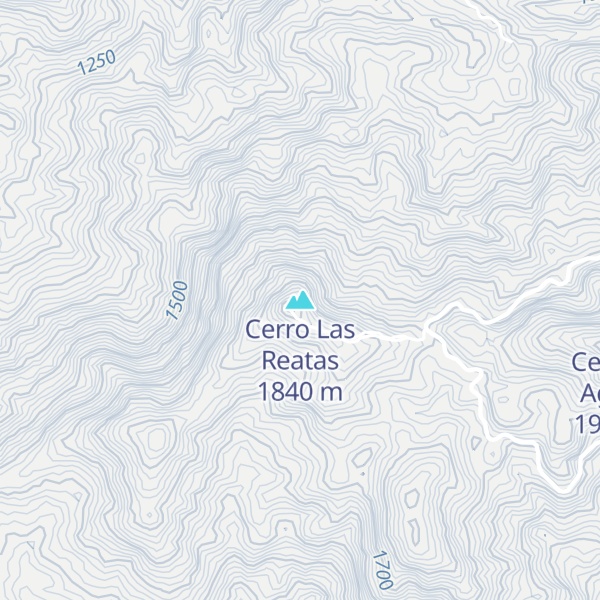 Map of Cerro Las Reatas