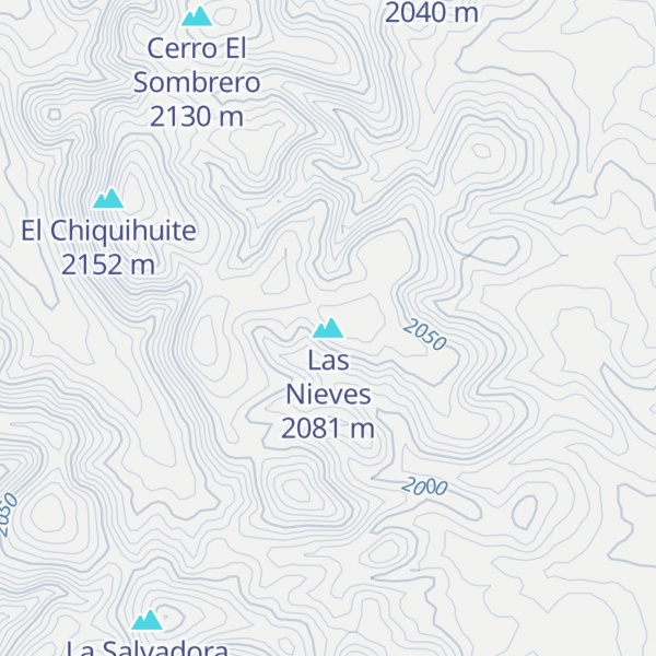 Map of Las Nieves