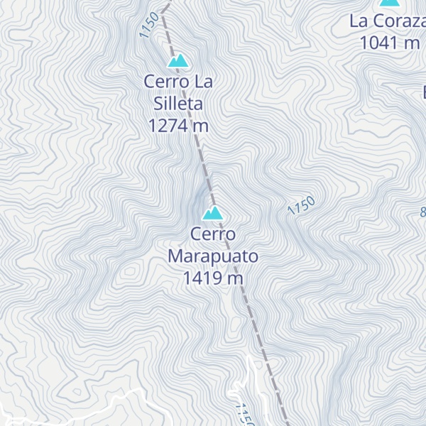 Map of Cerro Marapuato