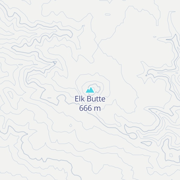 Map of Elk Butte