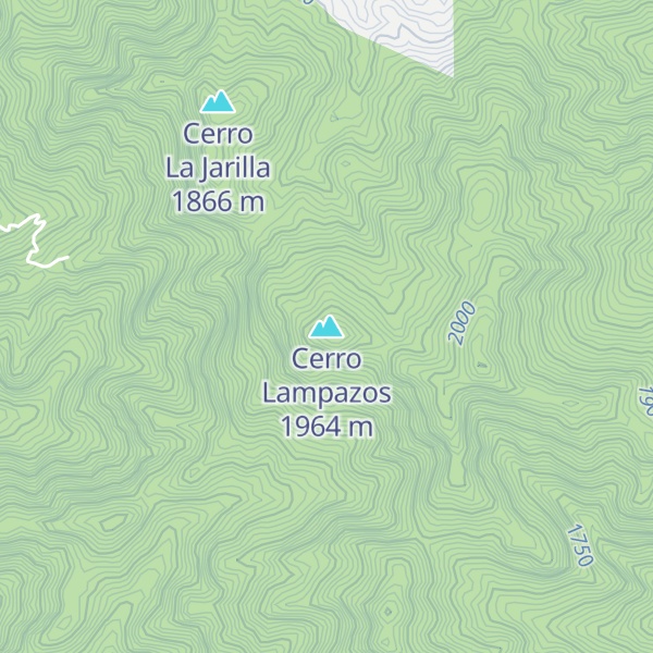Map of Cerro Lampazos
