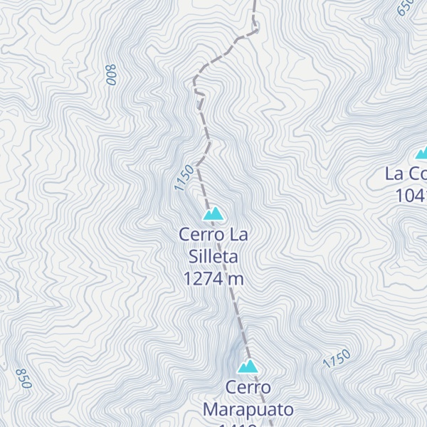 Map of Cerro La Silleta