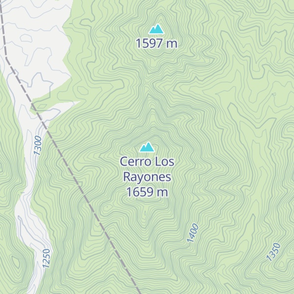Map of Cerro Los Rayones