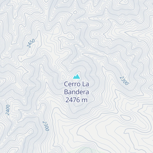 Map of Cerro La Bandera