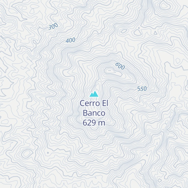 Map of Cerro El Banco
