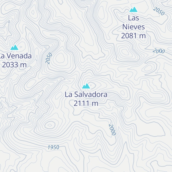 Map of La Salvadora
