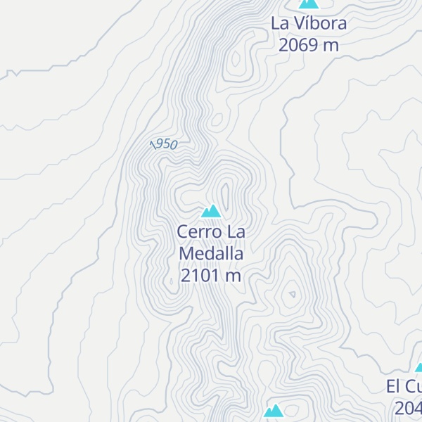 Map of Cerro La Medalla