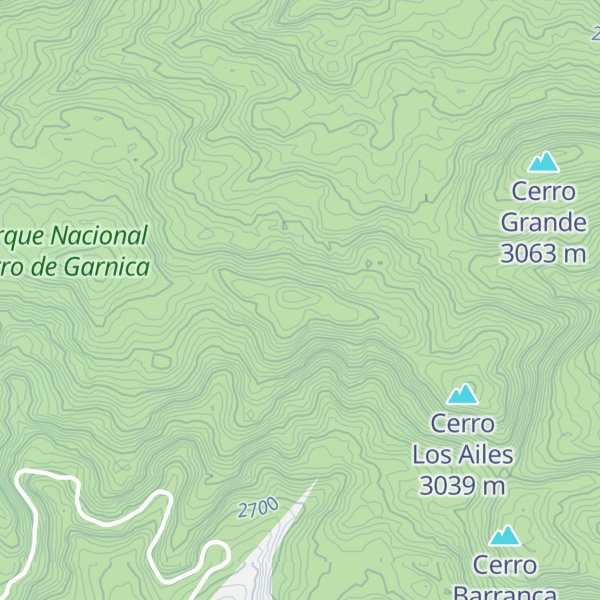 Map of Cerro La Cruz