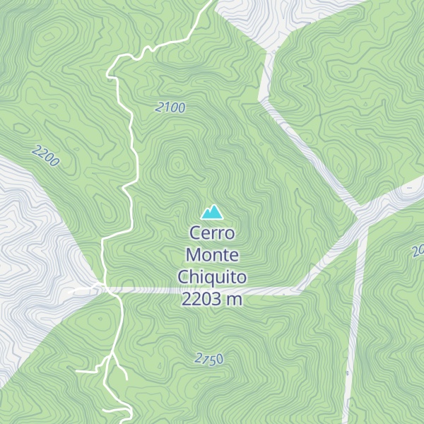 Map of Cerro Monte Chiquito