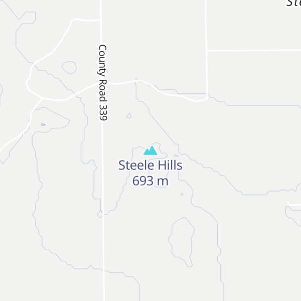Map of Steele Hills