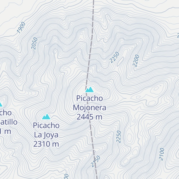 Map of Picacho Mojonera