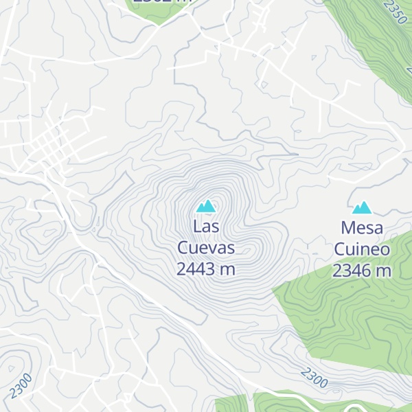 Map of Las Cuevas