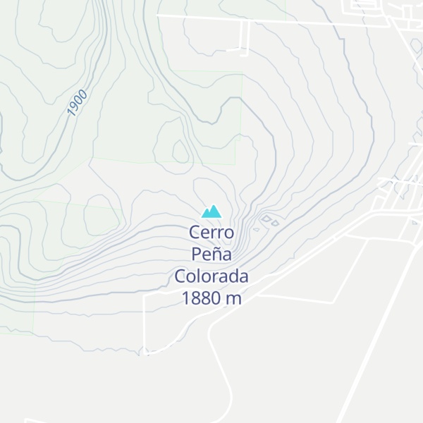 Map of Cerro Peña Colorada