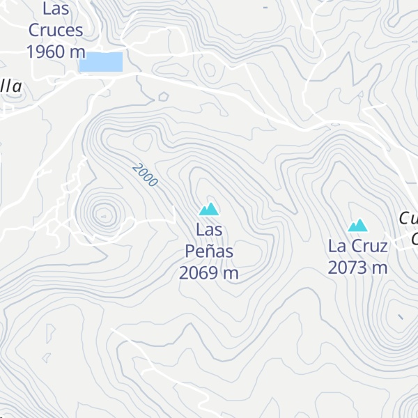 Map of Las Peñas