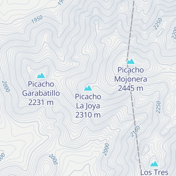 Map of Picacho La Joya