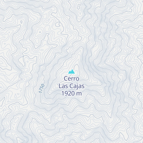 Map of Cerro Las Cajas