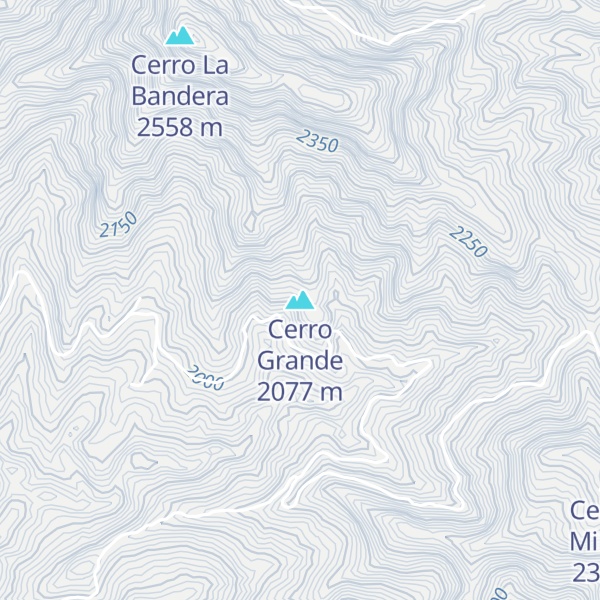 Map of Cerro Grande