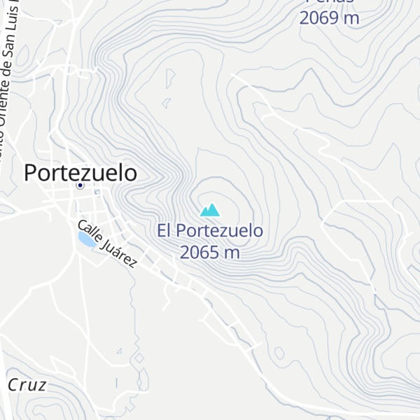 Map of El Portezuelo