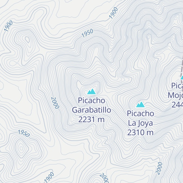Map of Picacho Garabatillo