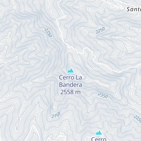 Map of Cerro La Bandera