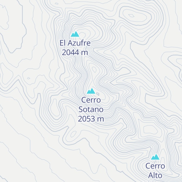 Map of Cerro Sotano