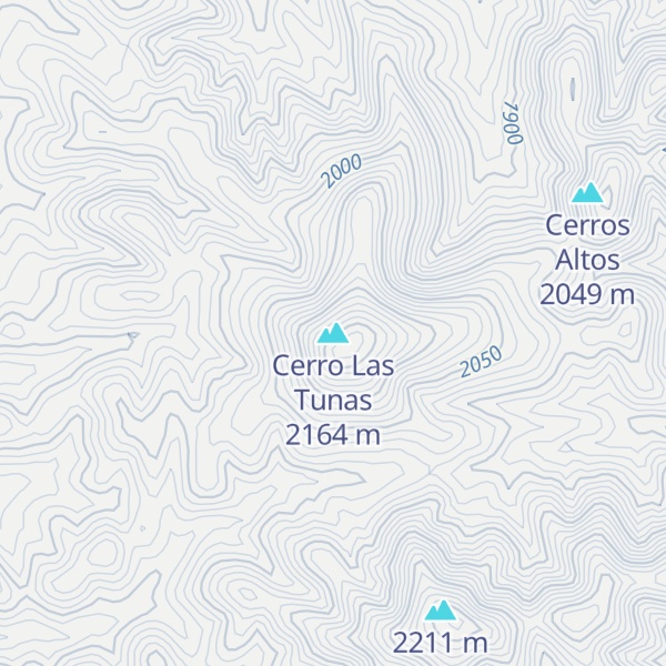Map of Cerro Las Tunas