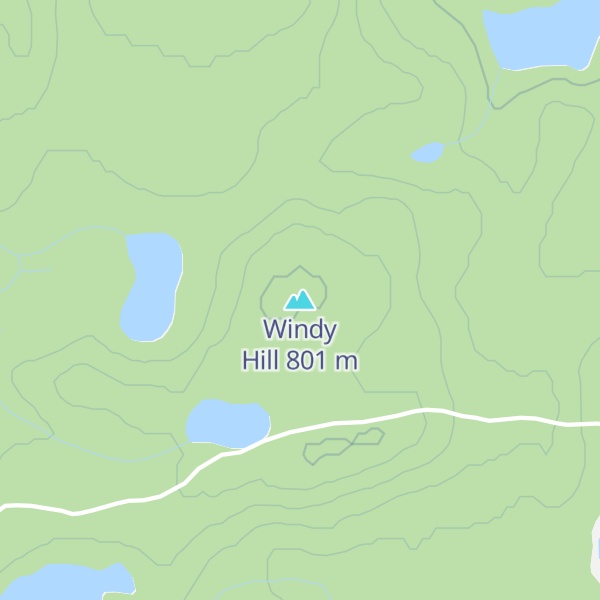 Map of Windy Hill