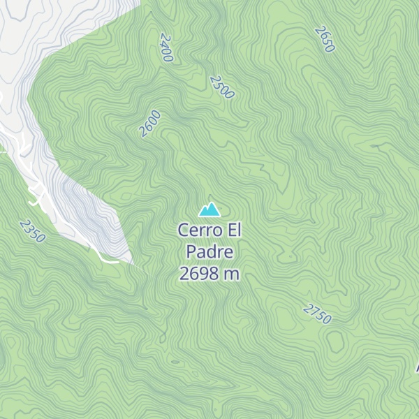 Map of Cerro El Padre