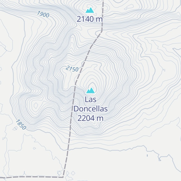 Map of Las Doncellas