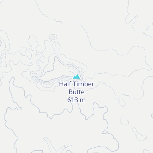 Map of Half Timber Butte