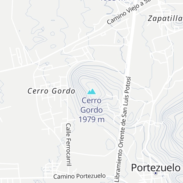 Map of Cerro Gordo