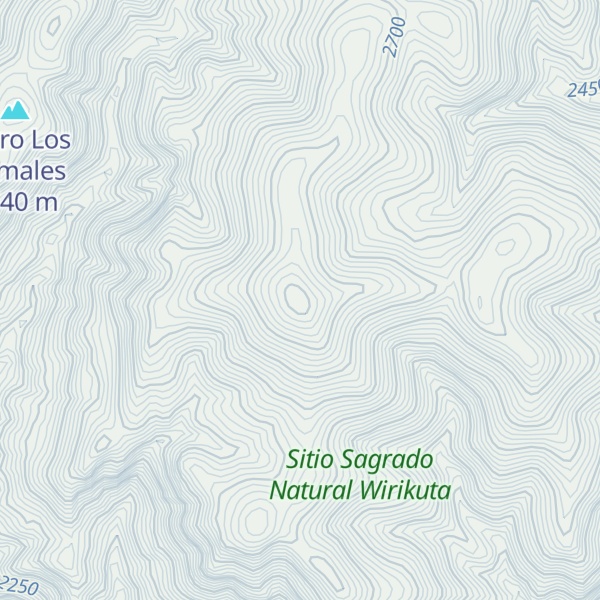 Map of Cerro El Peón
