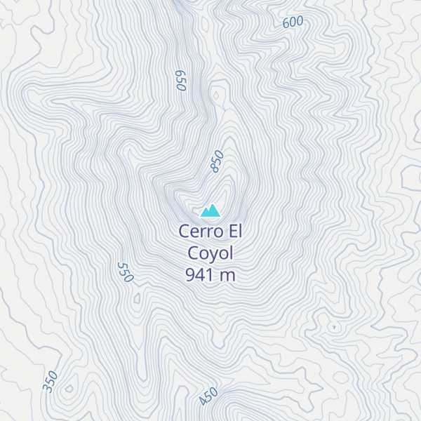 Map of Cerro El Coyol