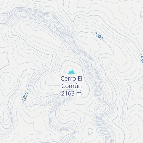 Map of Cerro El Común